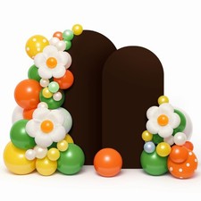 "Wedding Arch Covers Set of 2  6.6FT  7.2FT Spandex Backdrop for Parties"