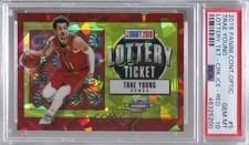 2018 Contenders Optic Lottery Ticket Red Cracked Ice Prizm Trae Young PSA 10 1q7