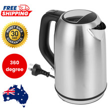 Electric Kettle Stainless Steel 2200W Fast Boil Hot Water Jug 1.7L Tea Kettle AU