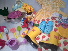 18" Doll Outdoor Gardening Flower Playset Clothing Accessories Mixed Brands