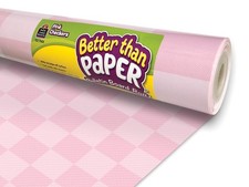 Teacher Created Resources Pink Checkers Better Than Paper  Bulletin Board Roll 