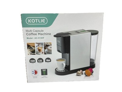 KOTLIE Espresso 5in1 Single Serve Coffee Maker, 19Bar Cappuccino & Latte Black