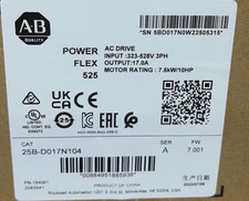 New Sealed Allen Bradley 25B-D010N104 PowerFlex 525 4kW 5Hp AC Drive 3 Phase
