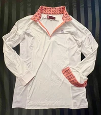 Kathryn Lily Sunshirt-Style Long Sleeve Show Shirt (Women's XL) - MSRP $100