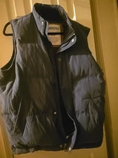 Blue Puffer Vest Mens Large Zip Pockets Aeropostale