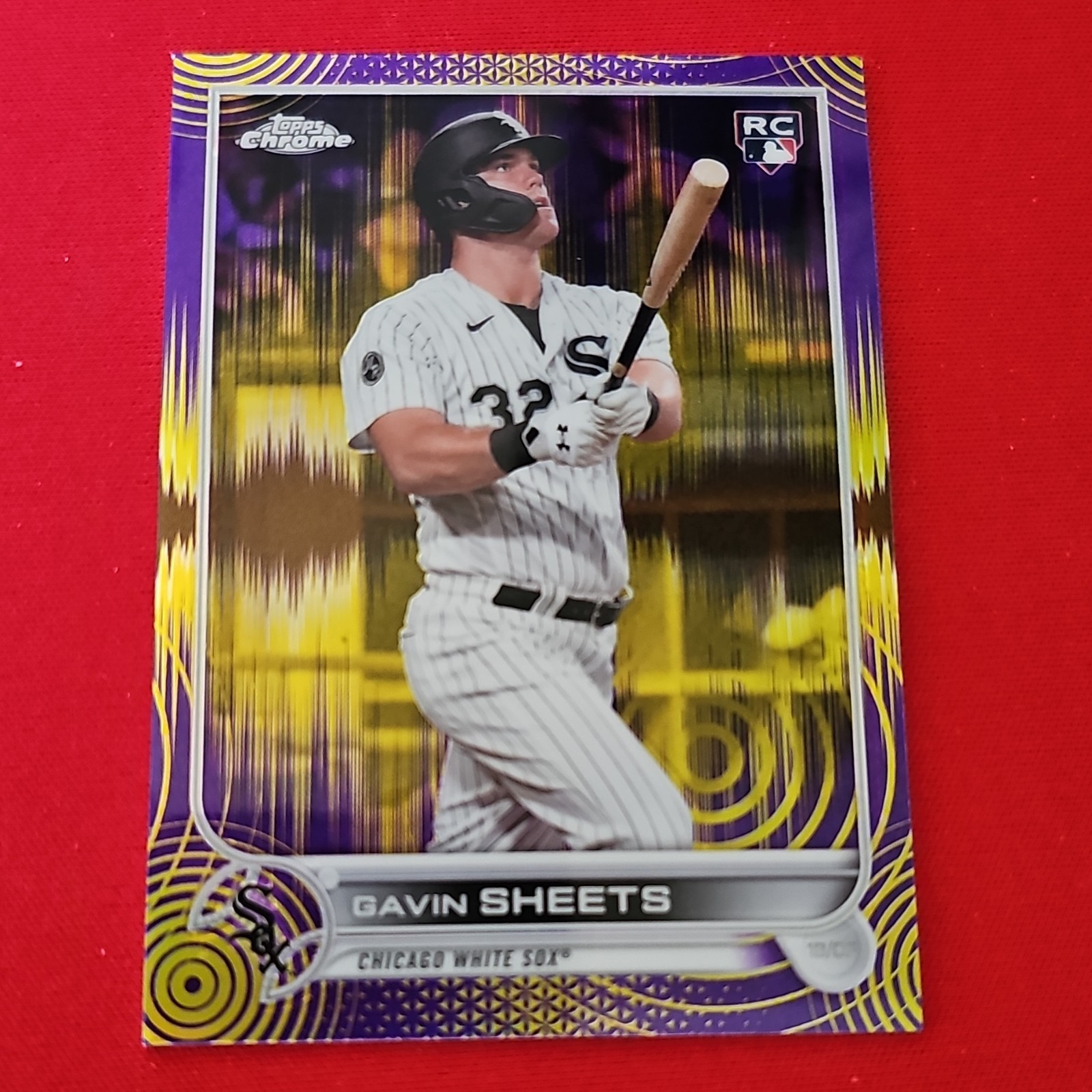 Topps Chrome Gavin Sheets rookie serial /299 Purple Speckle #146 2022