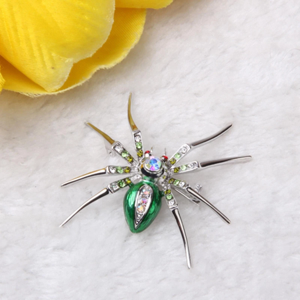 HALAHAI Elegante Spilla Spille Scintillanti Spinture Vintage Ragno Atmosferico Corsage Cappotto Decorativo Pin Spilla Spilla Colorata Strass Cristallo Spilla Gioiello Donna HALAHAI Elegante Spilla Spille Scintillanti Spinture Vintage Ragno Atmosferico Corsage Cappotto Decorativo Pin Spilla Spilla Colorata Strass Cristallo Spilla Gioiello Donna