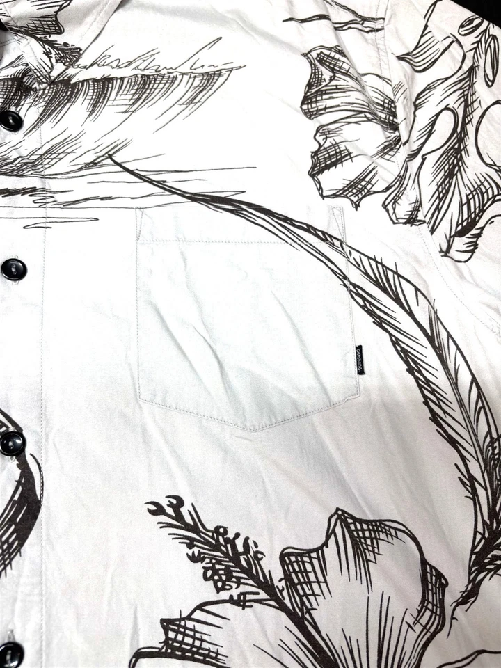 Мужская гавайская рубашка Billabong Aloha с коротким рукавом из бамбукового хлопка размер L - Изображение 2 из 4