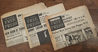 3 Original Los Angeles Free Press Lot 1967 Police Riot 1968 1970 Manson Issues