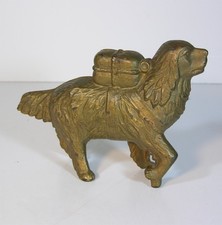 1910 CAST IRON NEWFOUNDLAND DOG FIGURAL STILL BANK By A. C. WILLIAMS LARGE SIZE