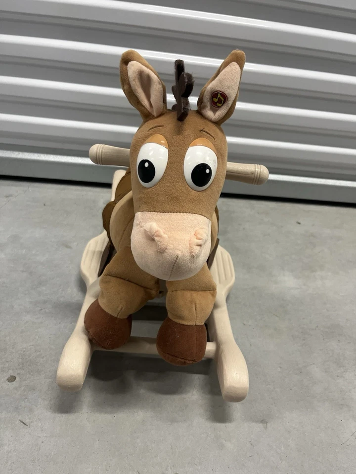 Toy Story Bullseye Musical Rocking Horse Plush Disney Pixar Kiddieland - Image 4 of 4