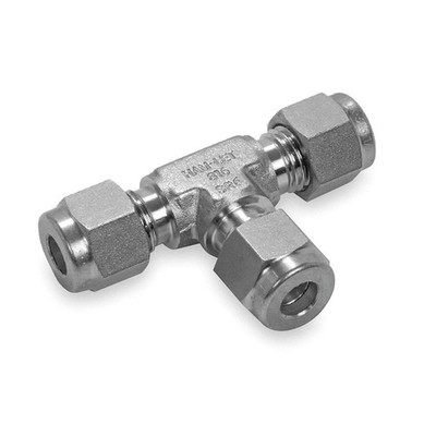 HAM-LET 764L-SS-4MM Union Tee,316SS,LET-LOK,4mm 4CMR1