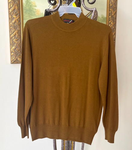 Brioni, Vintage Brioni Roma Brown Men's Wool Sweater Large