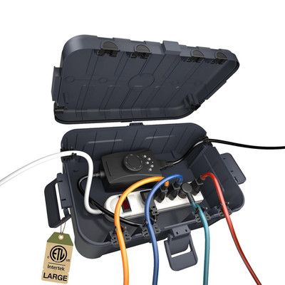 IP54 Waterproof Box with Large Capacity Outdoor Weatherproof Box, Gray