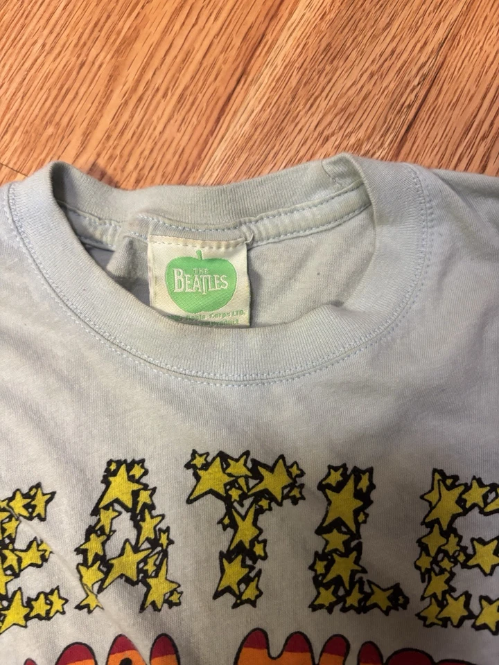 BEATLES официальный винтажный Y2K 2005 волшебный тайна тур реглан футболка маленький - Изображение 2 из 4