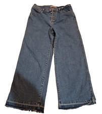 Levi's Mile High Cropped Wide Leg Jeans Women's Size W29 L25 Button Fly