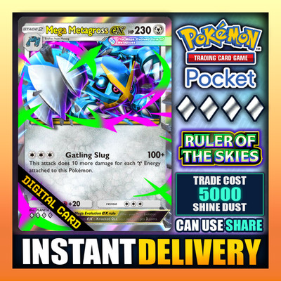 Pokemon TCG Pocket - Mega Metagross EX - Diamant   - Englisch - Schnell  