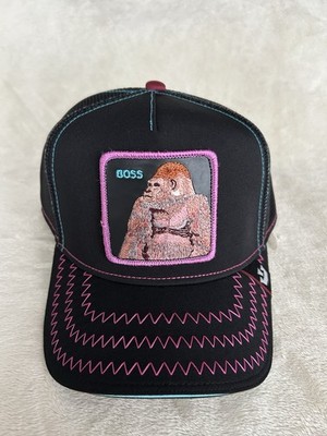 Baseball Cap Goorin Bros Boss Gorilla Black Trucker Hat Limited Edition