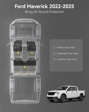 Tapetes Weathertech Ford Maverick 2022 - 1ra+2da Filas | Meses sin interés