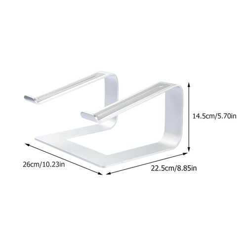 Aluminum Alloy Computer Stand Ventilated Notebook Rack Tablet Clear Laptop - Afbeelding 7 van 12
