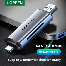 UGREEN USB 3.0 Type C to SD Micro SD TF Card Reader Memory Card Adapter for PC