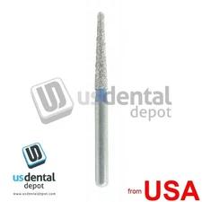 FG Diamond - 10pk burs TR-12 -  850-012M FG - Long Taper    Round End Med 114896