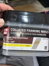 Grip Rite Collated Framing Nails 21° 3” x .120” GR3011M 1,000 Nails
