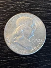 1963 Ben Franklin Half Dollar 90% Silver Philadelphia Liberty Bell Backside