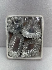 Vintage Swedish Fluted Tartlet Tart Metal Tins B213 24 Pieces 4 Shapes With Box