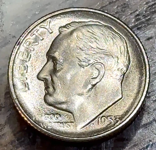 1953-S Roosevelt Dime Nice Original Gem+ BU CHRC