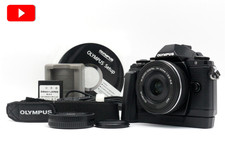 Olympus OM-D E-M10 16.1MP Digital SLR Camera Black MINT Japan SC : 5692