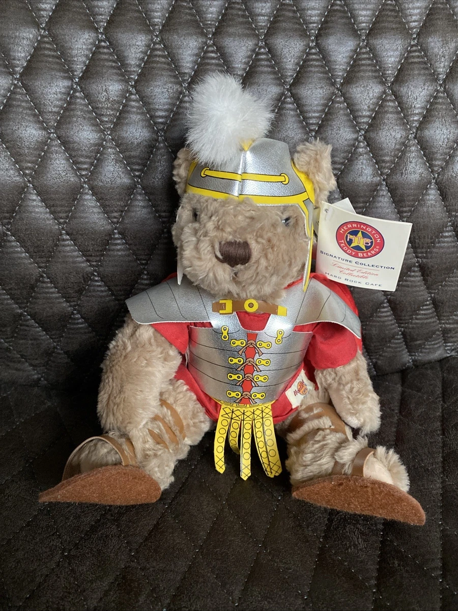 HERRINGTON GREEK WARRIOR HARD ROCK CAFÉ TEDDY BEAR No27 of limited