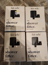 4 Lot Kitsch Mass Purifying Shower Filter - Black - Sealed