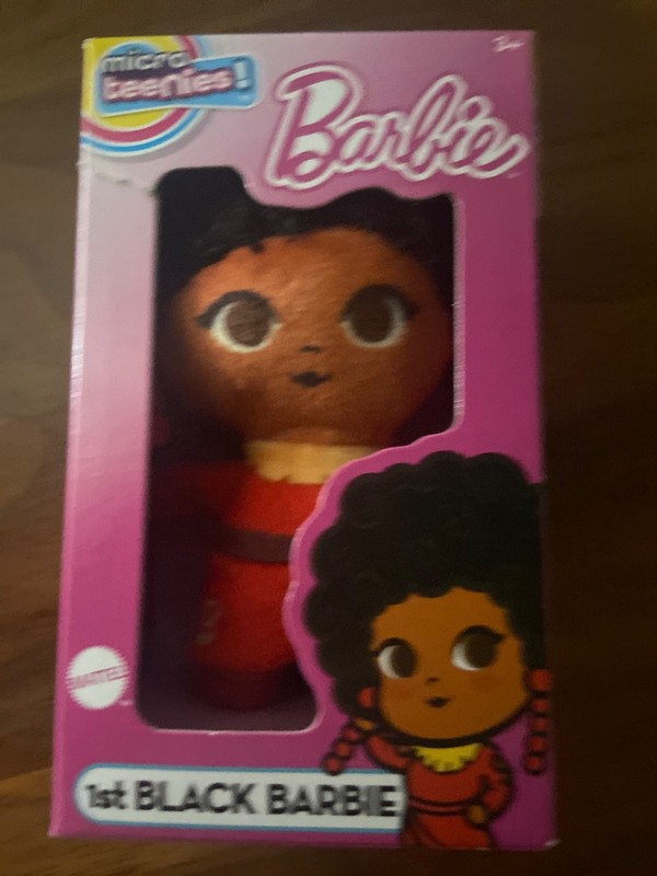 Barbie Micro Tennies Plush 1st Black Barbie In Red Brand New in Original Box