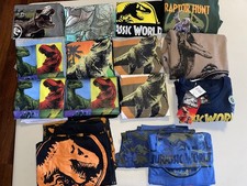 Jurassic Park kids Size 12. 9 shirts short  long sleeve 5 Sweaters 2 pajamas 