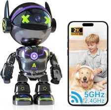 5Ghz WiFi Robot Indoor Camera Pet/Baby Camera with Phone App Motion Detection