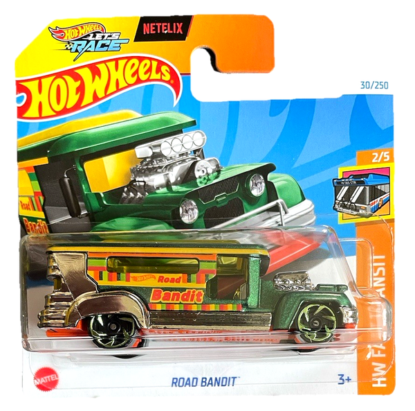 Hot Wheels Road Bandit Hw Fast Transit 2/5 2024 30/250 1:64 Modellauto Lets Race-image