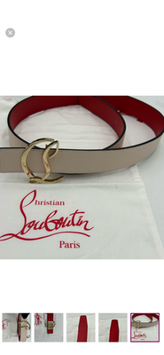 Women’s Christian Louboutin CL logo belt size 85 cm/34 inch maid in Italy Women main image 3