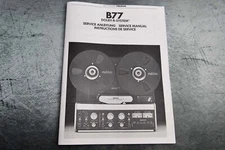ReVox B77 Reel to Reel Stereo Tape Recorder Instructions De Service Manual
