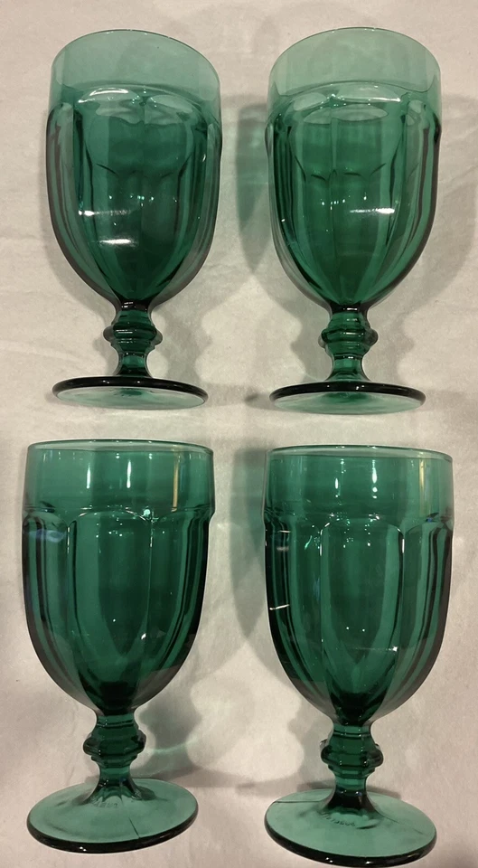 4 vasos de té helado Duratuft Libbey de enebro verde esmeralda de 7 pulgadas de alto  Foto 4 de 4