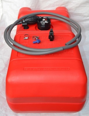 Außenbordertank 11,3 Liter mit 7 mm Tankanschluss Bootstank Tankset Benzintank
