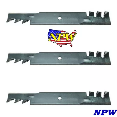 3 Pk Mulching Lawn Mower Blades fit Hustler 48 Raptor SD Fastrak 795757 eBay