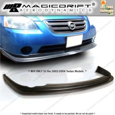 For 02 03 04 Nissan Altima Sedan Front Bumper Chin Spoiler Lip VIP Style