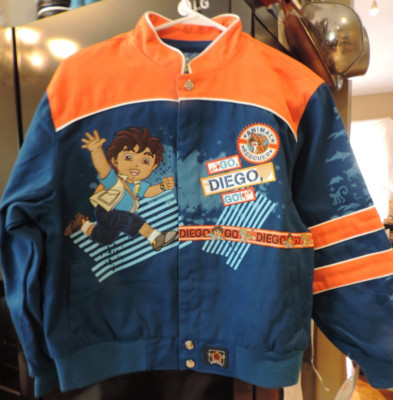 BRAND NEW With Tags GO Diego GO Kids Racing Jacket Size L 9-10 Nickelodeon