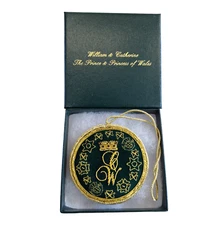 William & Catherine Prince & Princess of Wales Handmade Christmas Tree Ornament