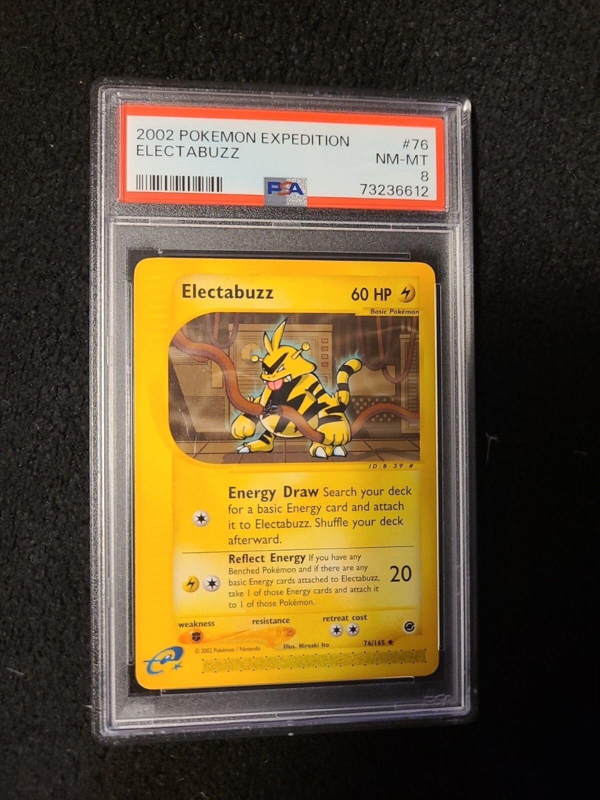 2002 Pokemon Expedition Electabuzz 76/165 PSA 8 MINT LOW POP!!