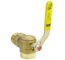 Viega Gaszählerkugelhahn 1" Gasströmungswächter 2,5 m³ Zweirohrgaszähler DVGW