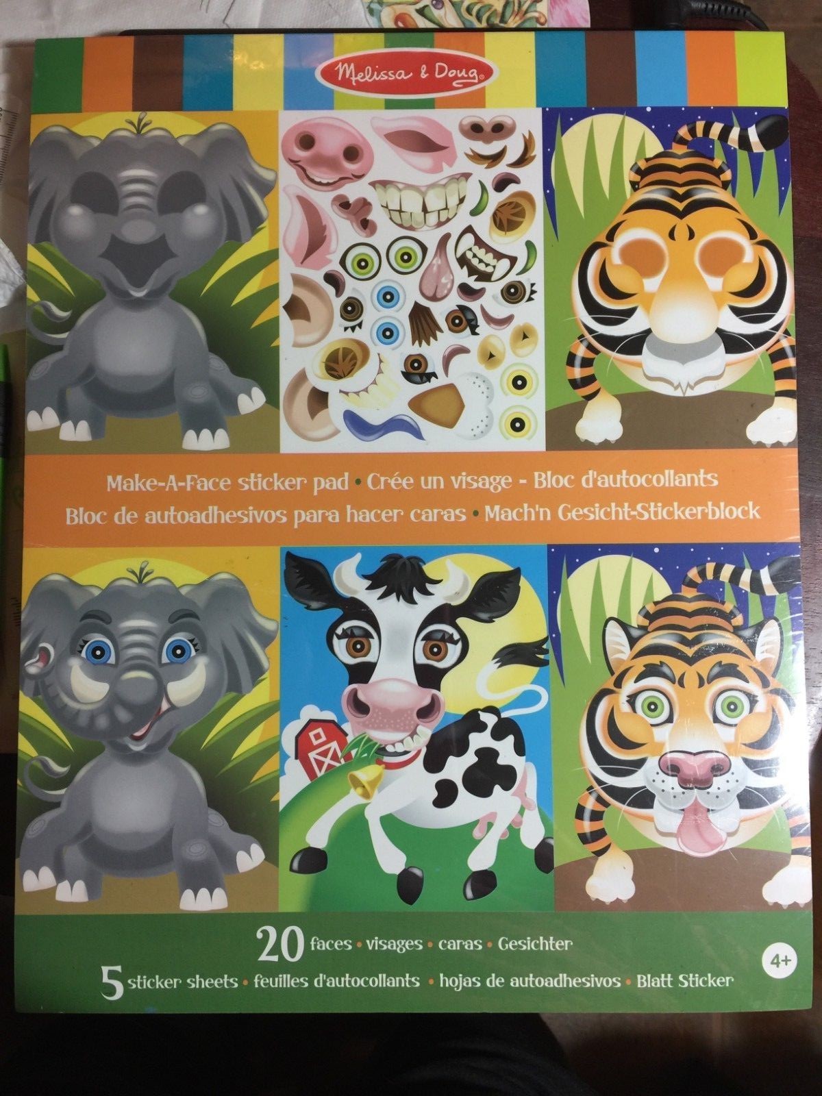 melissa and doug make a face sticker pad