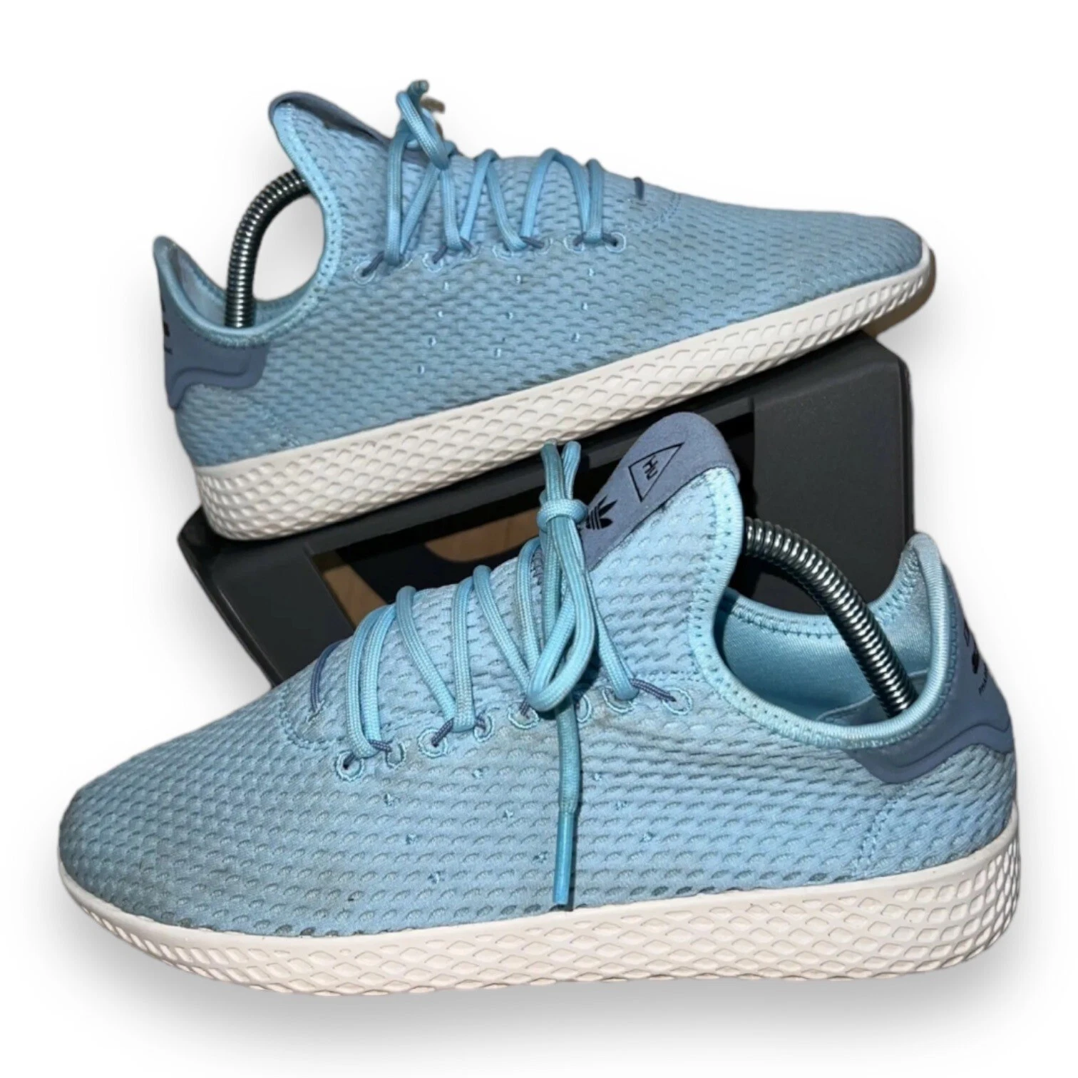 Adidas Tennis Hu X Pharrell Williams Blu ghiaccio CP9802 Gioventù 7 Donna 8