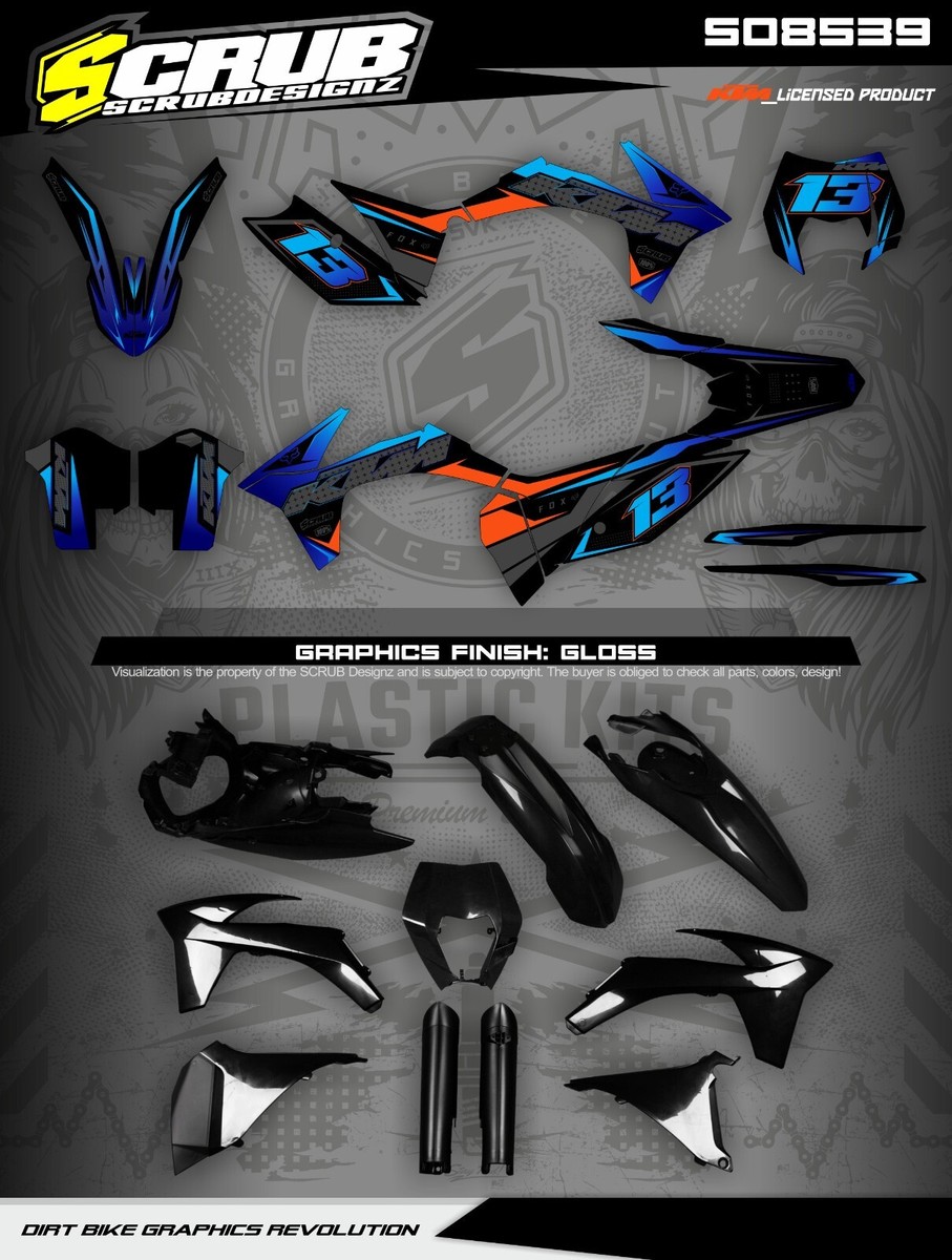 Plastics + Graphics 2012-2013 KTM XCF-W EXC EXC-F 125-500 ABS